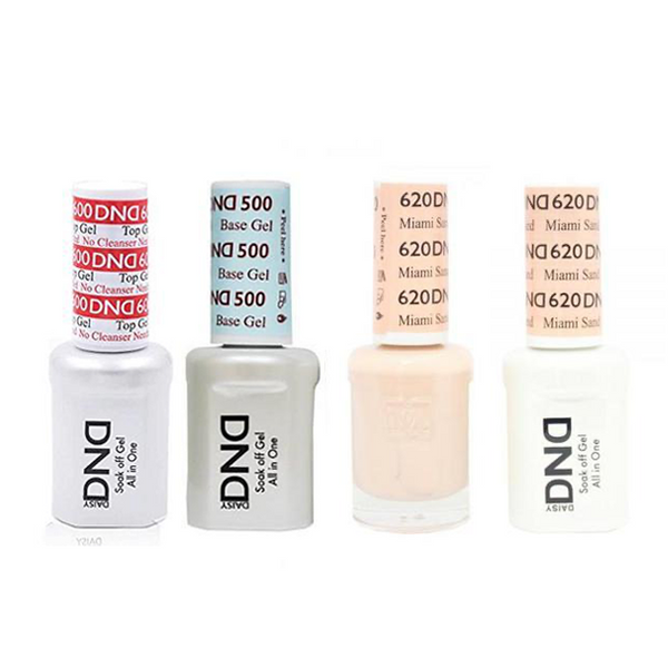 DND - #500#600 Base, Top, Gel & Lacquer Combo - Miami Sand - #620