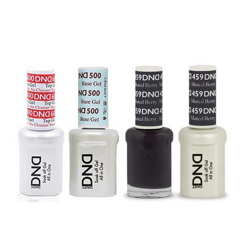 DND - #500#600 Base, Top, Gel & Lacquer Combo - Muted Berry - #459
