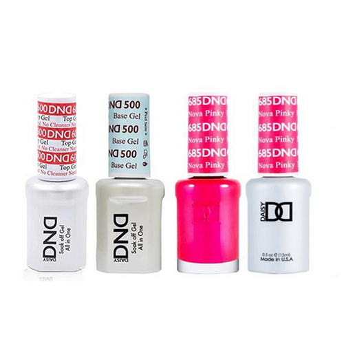 DND - #500#600 Base, Top, Gel & Lacquer Combo - Nova Pinky - #685