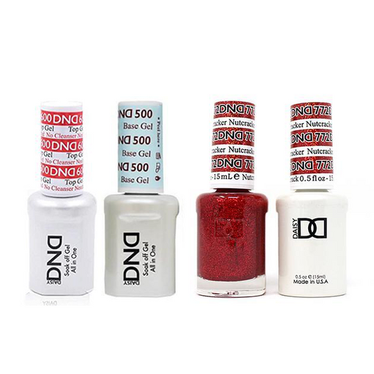 DND - #500#600 Base, Top, Gel & Lacquer Combo - Nutcracker - #772