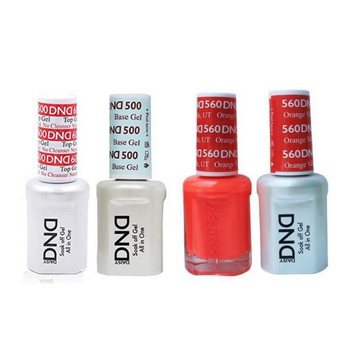 DND - #500#600 Base, Top, Gel & Lacquer Combo - Orange Ville UT - #560