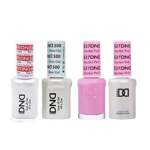DND - #500#600 Base, Top, Gel & Lacquer Combo - Panther Pink - #537