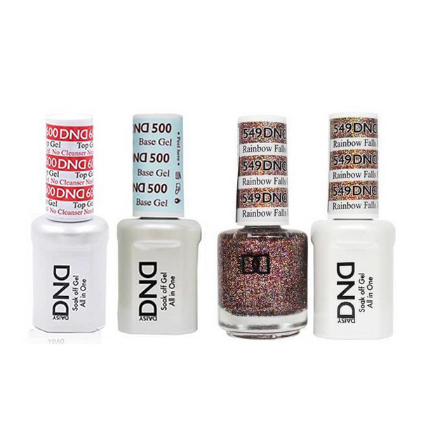 DND - #500#600 Base, Top, Gel & Lacquer Combo - Rainbow Falls HI - #549