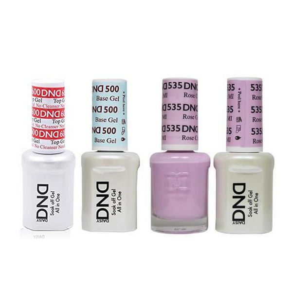 DND - #500#600 Base, Top, Gel & Lacquer Combo - Rose City MI - #535