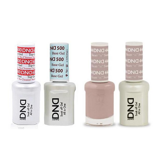 DND - #500#600 Base, Top, Gel & Lacquer Combo - Short n Sweet - #444