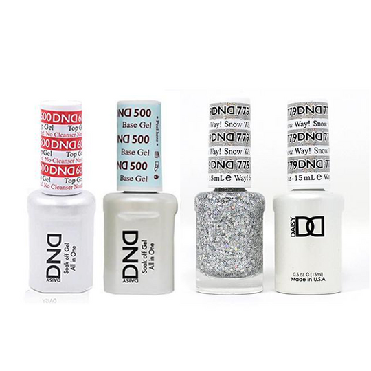 DND - #500#600 Base, Top, Gel & Lacquer Combo - Snow Way! - #779