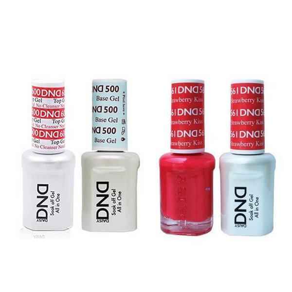 DND - #500#600 Base, Top, Gel & Lacquer Combo - Strawberry Kiss - #561