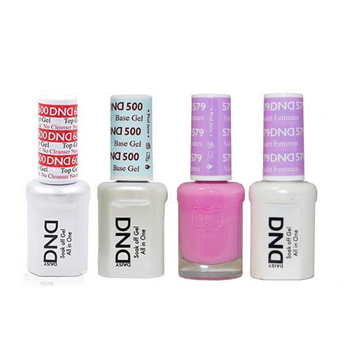 DND - #500#600 Base, Top, Gel & Lacquer Combo - Violet Femmes - #579