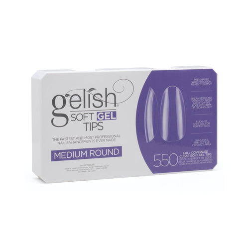 Harmony Gelish - Soft Gel Tips - Medium Round
