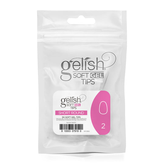 Gelish - Soft Gel Tips - Short Round Size 2 50CT Refill