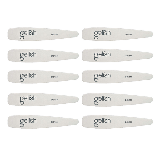 Gelish - 240/240 Thin Wooden File - (10 pc)