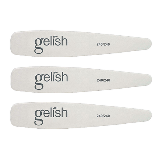 Gelish - 240/240 Thin Wooden File - (3 pc)