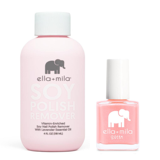 ella+mila - Soy Polish Remover & Glisten To Me - .45oz