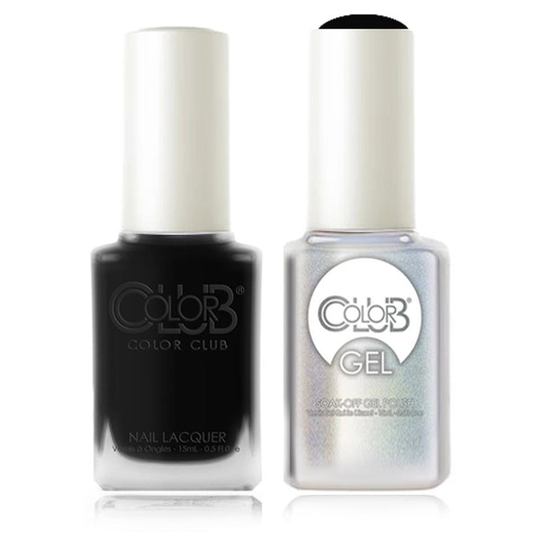 Color Club - Lacquer & Gel Duo - Chalk Board Black - #NR33