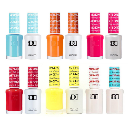 DND - Gel Starter Set - BT400500, 637, 654, 673, 413, 744
