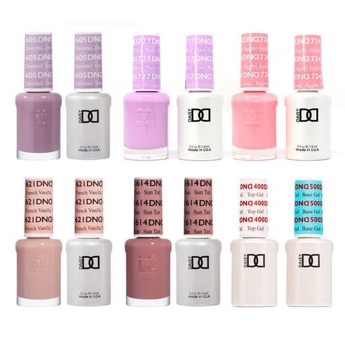 DND - Gel Starter Set - BT400500, 605, 614, 621, 724, 727