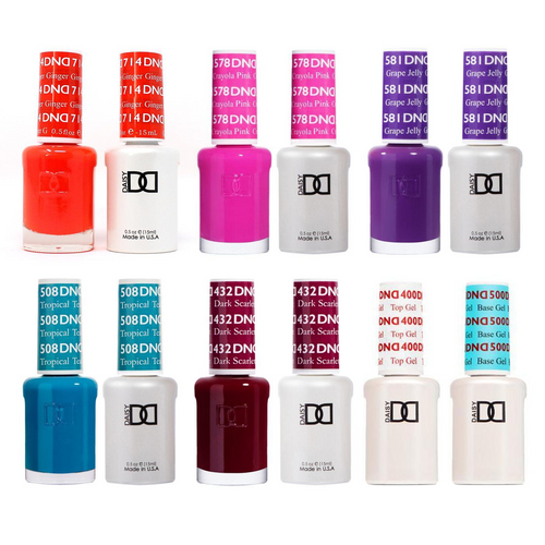 DND - Gel Starter Set - BT400500, 714, 578, 581, 508, 432