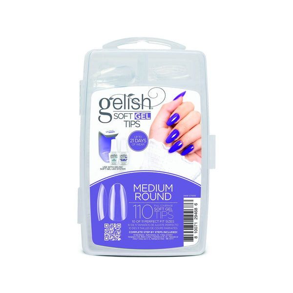 Harmony Gelish - Soft Gel Tips - Medium Round 110CT
