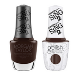 Harmony Gelish Combo - Base, Top & Red Shore City Rouge
