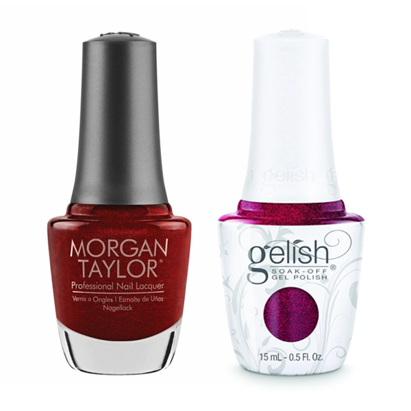 Gelish & Morgan Taylor Combo - What's Your Poinsettia?