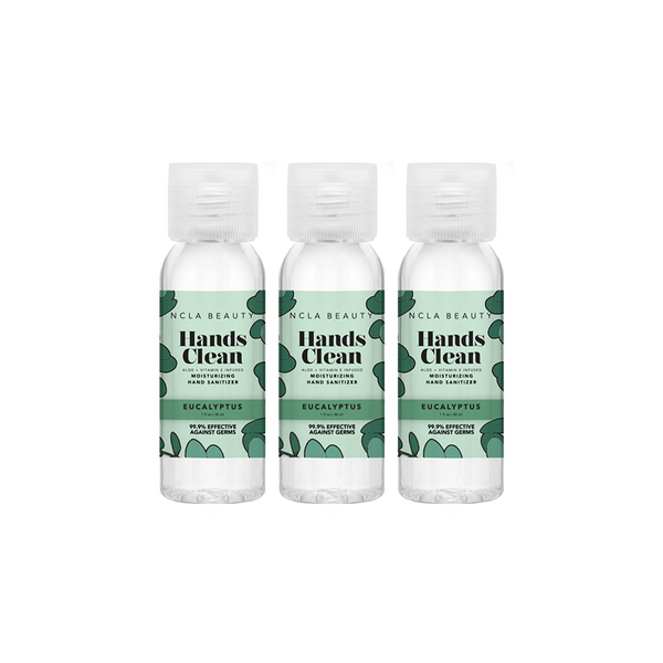 NCLA - Hands Clean Moisturizing Hand Sanitizer Combo - Eucalyptus 3-Pack