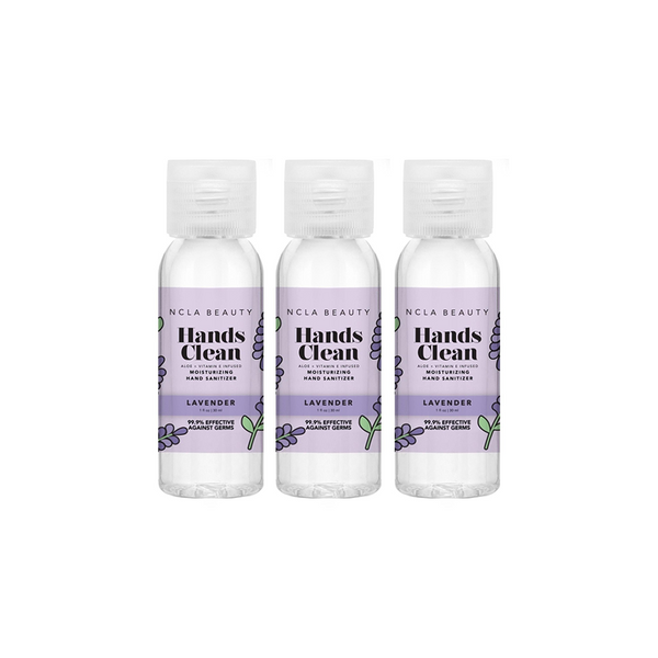 NCLA - Hands Clean Moisturizing Hand Sanitizer Combo - Lavender 3-Pack