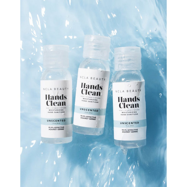NCLA Hands Clean Moisturizing Hand Sanitizer Combo Unscented 3Pac