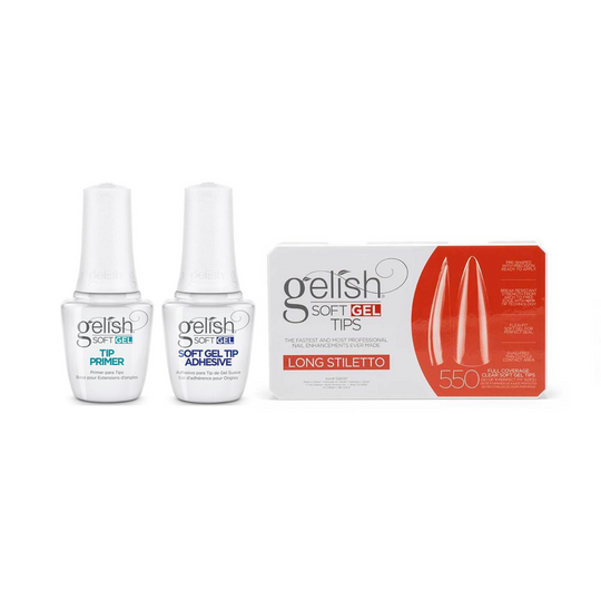 Gelish - Soft Gel Tips & Duo - Long Stiletto