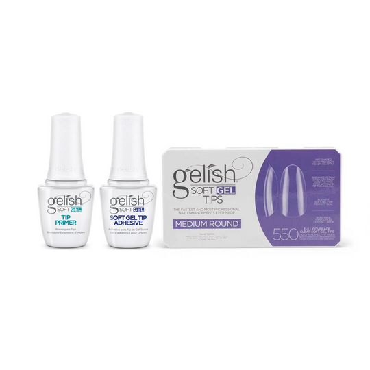 Gelish - Soft Gel Tips & Duo - Medium Round
