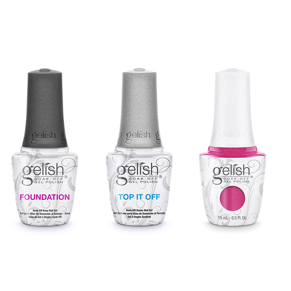 Harmony Gelish Combo - Base, Top & Amour Color Please