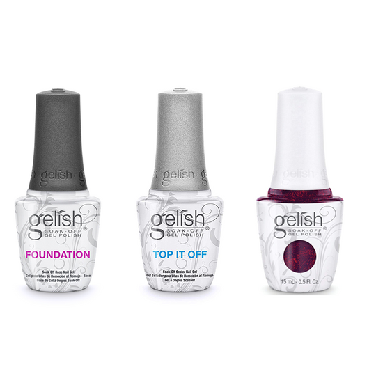 Gelish Combo - Base, Top & Berry Merry Holidays