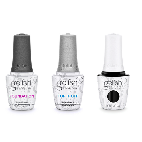 Harmony Gelish Combo - Base, Top & Black Shadow