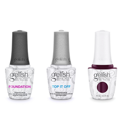 Gelish Combo - Base, Top & From Paris With Love