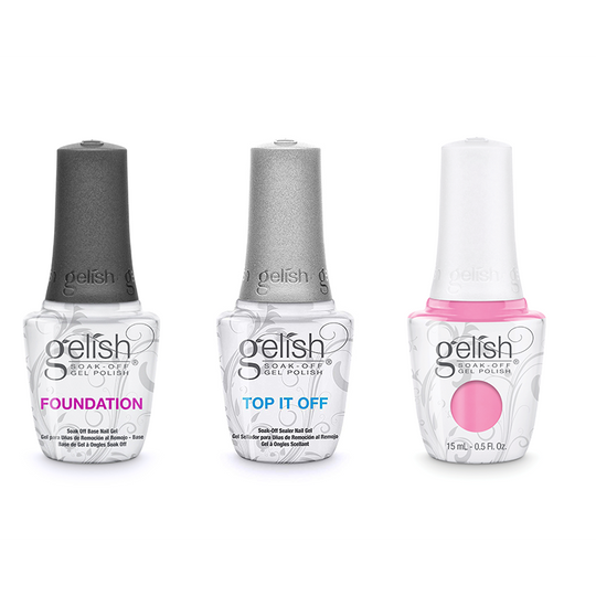 Gelish Combo - Base, Top & Look At You Pink-achu!