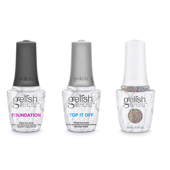 Gelish Combo - Base, Top & Lots Of Dots