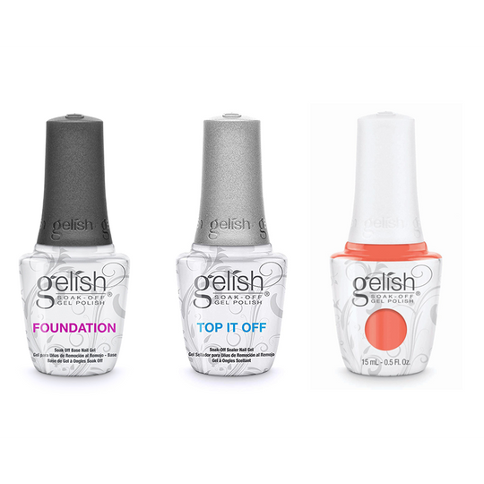 Gelish Combo - Base, Top & Rockin' The Reef