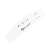 Kiara Sky Tools - White Nail File 100/100 GRIT - Half Moon (2 pc)