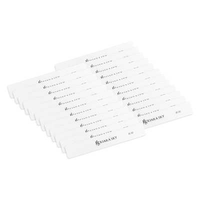 Kiara Sky Tools - White Nail File 80/80 GRIT - Rectangle (25 pc)