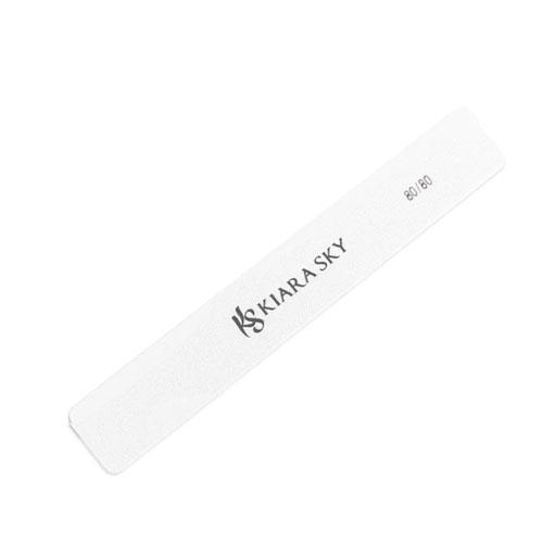 Kiara Sky Tools - White Nail File 80/80 GRIT - Rectangle (1 pc)