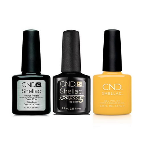 CND - Shellac Xpress5 Combo - Base, Top & Limoncello ( 0.25 oz )