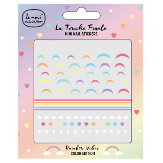 Le Mini Macaron Mini Nail Stickers - Rainbow Vibes