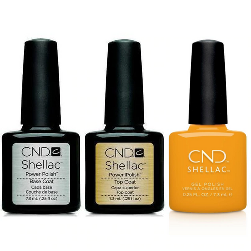CND - Shellac Combo - Base, Top & Among the Marigolds