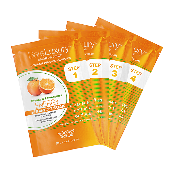 Morgan Taylor - BareLuxury 4-in-1 Complete Pedicure & Manicure - Energy Orange & Lemongrass