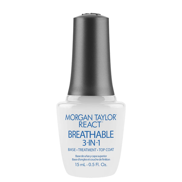 Morgan Taylor - React Breathable, 3-in-1 Base Coat, Treatment, Top Coat - #3413000
