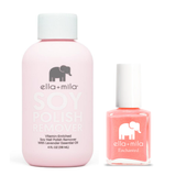 ella+mila - Soy Polish Remover & Barely Pink - .45oz