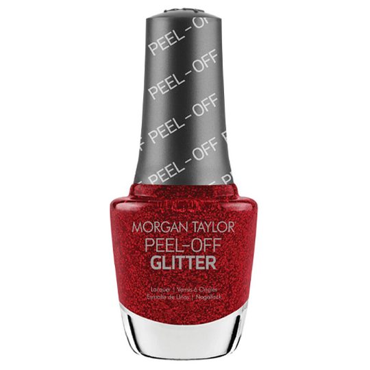 Morgan Taylor Peel-Off Glitter - Rare As Rubies - #3160029
