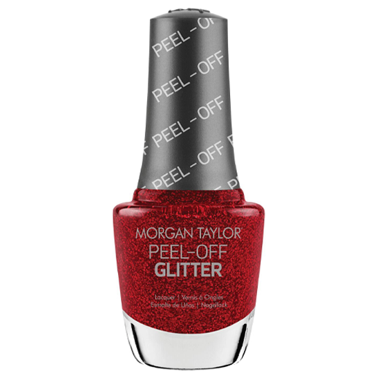 Morgan Taylor Peel-Off Glitter - Rare As Rubies - #3160029