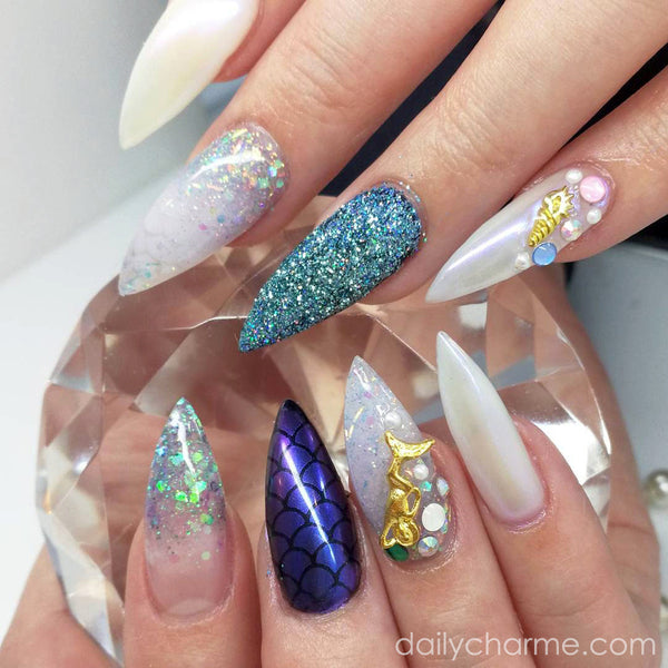 Daily Charme - Mermaid Iridescent Glitter Mix Set - Fine