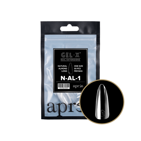 apres - Gel-X 2.0 Refill Bags - Natural Almond Long Size 1 (50 pcs)