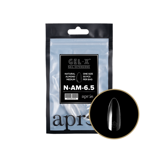apres - Gel-X 2.0 Refill Bags - Natural Almond Medium Size 6.5 (50 pcs)